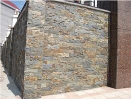 China Rustic Yellow Black White Slate Culture Stone Wall Panel Ledge Stone Corner Stone Wall Cladding Thin Venner Stsone