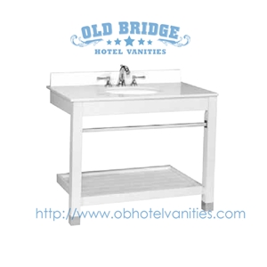 Vanity Unit with Solid Wood Legs Bath Tops