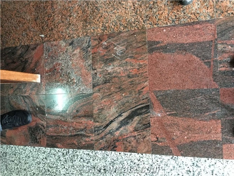Multicolor Red Granite Tile & Slab, India Red Granite
