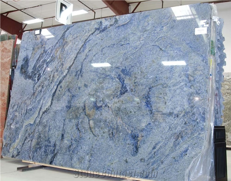 Blue Bahia Granite Slabs, Polished