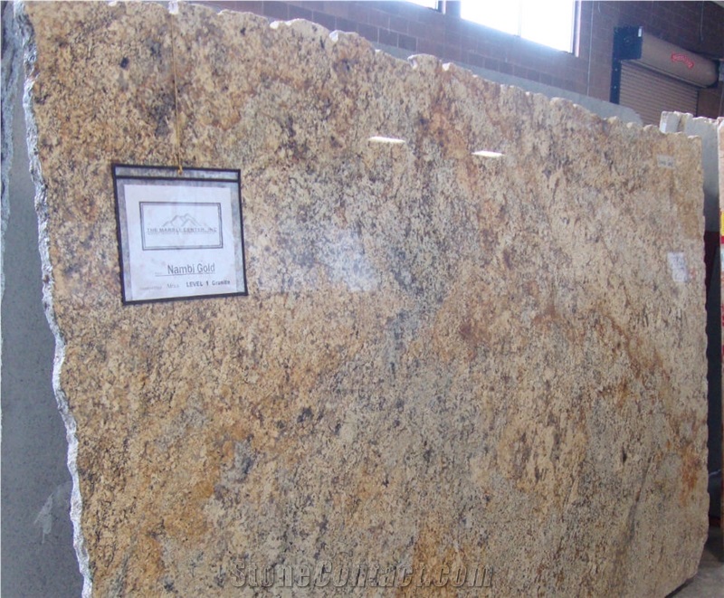 Namib Gold 3cm Slabs, Giallo Namib Granite