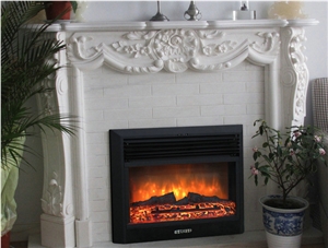 Top Quality White Marble Fireplace