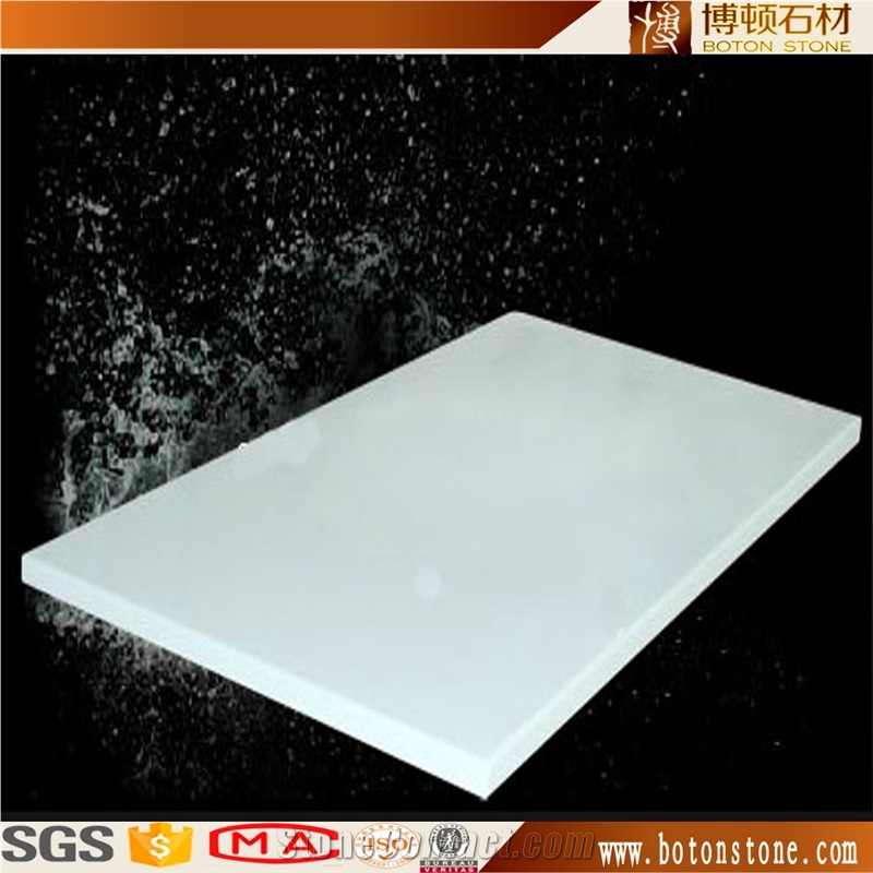 White Nano/Micro Crystal Glass Stone Slabs & Tiles
