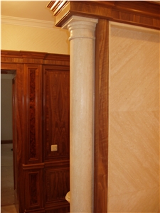 Crema Avorio Marble Column