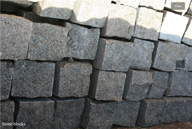 Kurtinskiy Granite Split Cobble Stone