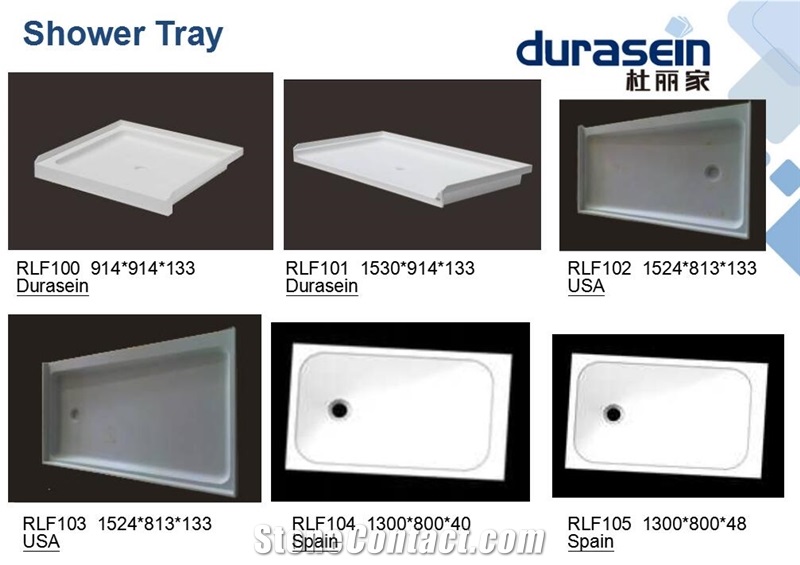 Acrylic Solid Surface Shower Tray Base