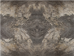Picasso Grey Marble Bookmatched Slabs