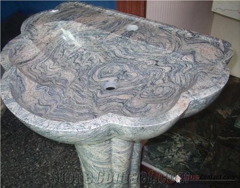China Juparana Granite Sinks/Wash Bowls/Bath Sinks