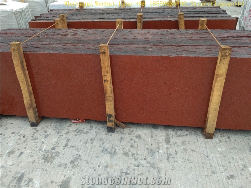Dyed Red Granite Half Slabs,Cheapest Imperial Red Granite Slabs,Cheaptest Dyed Granite Tiles & Slabs,Chinese Imperial Red Granite,Red Granite Factory