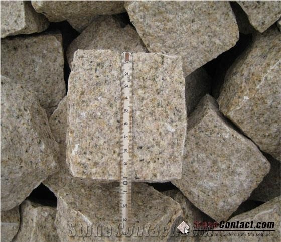 G682 Granite Cube Stone/Cubic Stone/Rusty Yellow Cubestone/Paving Set/G682 Walkway Pavers/Natural Stone Landscaping