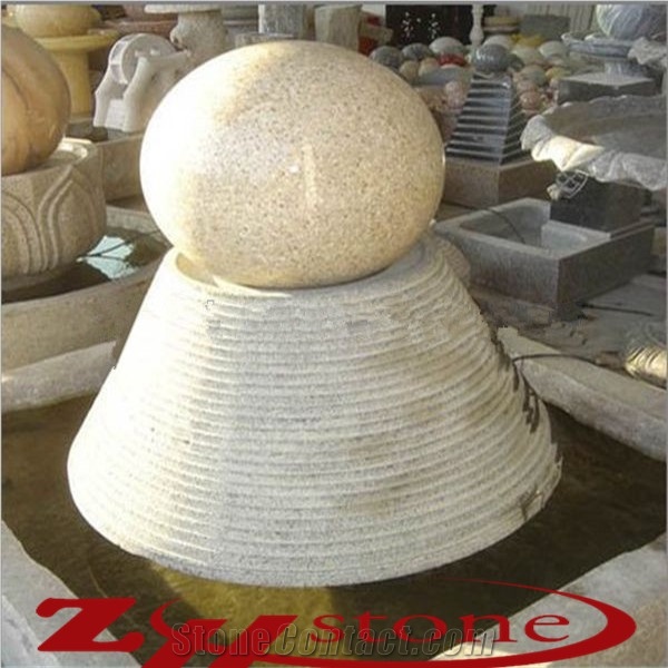 Cheap Granite G654 Floating Ball Fountains, Stone Graden Products Sculptured Fountains, Water Features