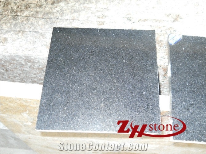Polished China Black Galaxy,Yuexi Black Galaxy Granite Slabs & Tiles