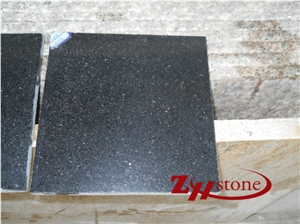 Polished China Black Galaxy,Yuexi Black Galaxy Granite Slabs & Tiles