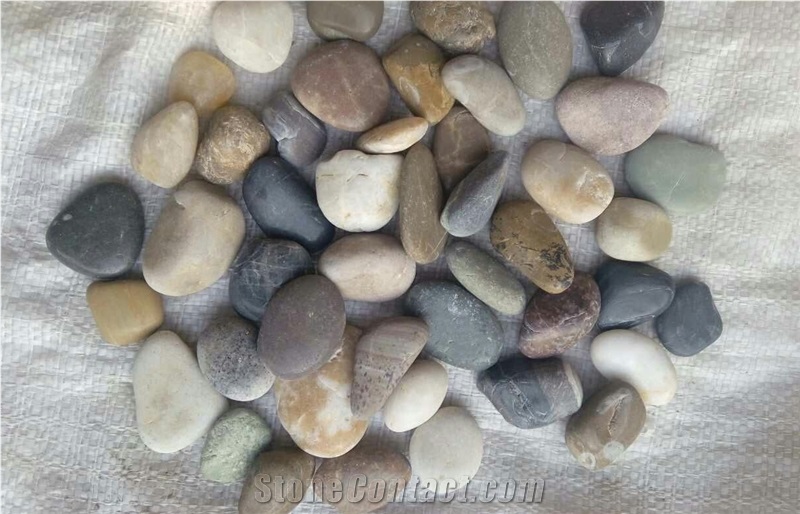 Wooden Grain Polished No Waxing Pebbles, Hot Pebble Driveway Design, Cheap Wood Vein Pebble Stone