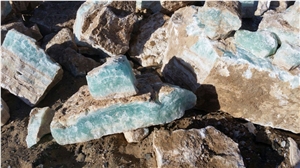 Blue Calcite Alabaster Blocks