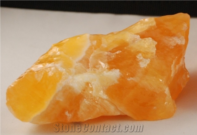 Orange Calcite Alabaster Blocks, Yellow Alabaster Blocks