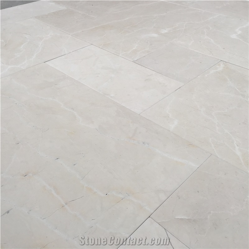 Beige Marble Cube Stone, Pavers, Floor Covering