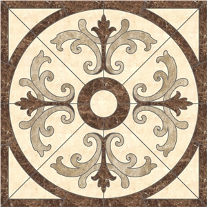 Cheap Natural Waterjet Marble Floor Medallions