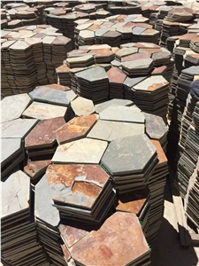 China Multicolor Slate Flagstone Pattern