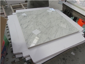 Bianco Carrara White Marble Composite Tile