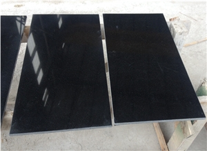 Nero Assoluto Granite Shanxi Black Granite Polished Thin Tile for Floor and Wall, China Black Granite Tile