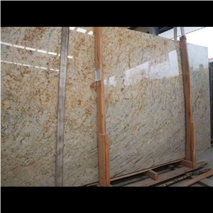 Arando Giallo Granite Slabs, India Yellow Granite