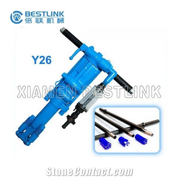 Y26 Pneumatic Rock Drilling Machine and Rods for Various Quarry