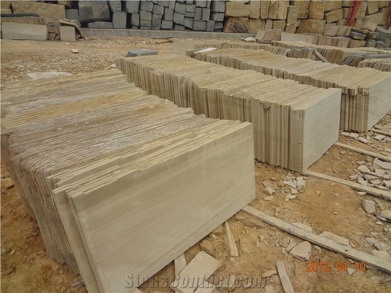Beige Sandstone Slabs and Tiles,Sandstone Wall Covering Tiles,Sandstone Floor Tiles,Sandstone Pattern.
