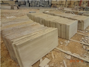 Beige Sandstone Slabs and Tiles,Sandstone Wall Covering Tiles,Sandstone Floor Tiles,Sandstone Pattern.