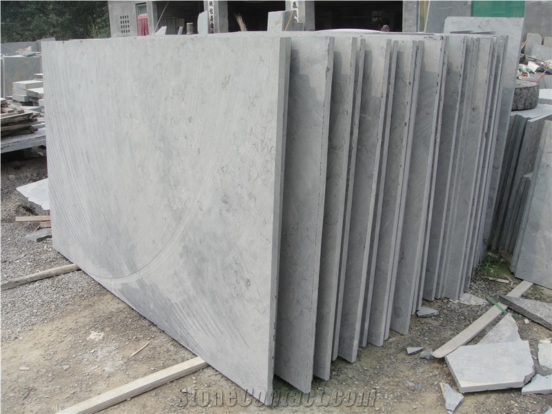Blue Limestone Pattern,Sawn and Antique Surface Limestone Slabs,Cut to Size for Flooring or Wall Covering,Limestone Manufacturer