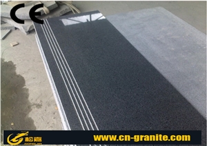 China Black Granite G654 Stairs & Steps Polished Chinese Black Stone Outdoor Metal Stair Railing Indoor Stair Railings
