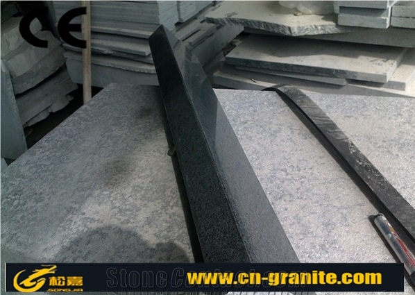China Black Granite G654 Stairs & Steps Polished Chinese Black Stone Outdoor Metal Stair Railing Indoor Stair Railings