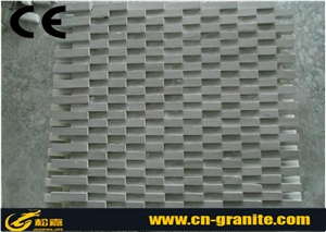 China Crystal White Marble Wall Mosaic,Crystal White Split Face Mosaic,Hexagon Mosaic
