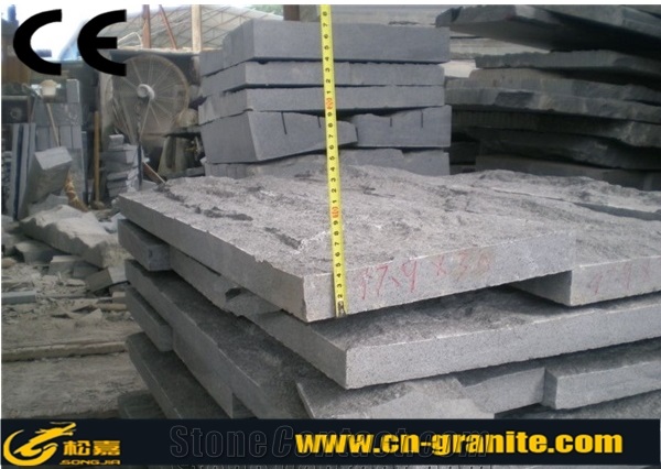 China Dark Grey G654 Mushroom Stone, Chinese Black G654 Natural Stone for Wall Cladding