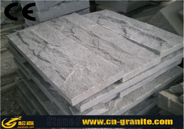 China Dark Grey G654 Mushroom Stone, Chinese Black G654 Natural Stone for Wall Cladding
