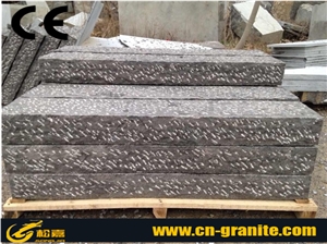 China Fuding Black G684 Basalt Cube Stone & Pavers,Pineapple Rough Picked Walkway Pavers