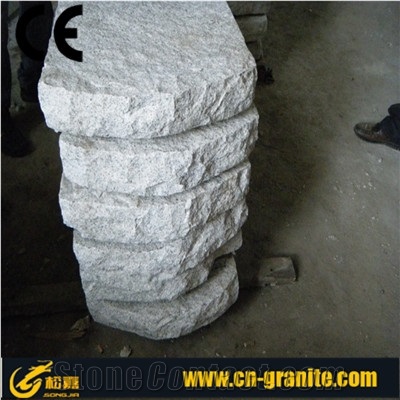 China G603 Granite Kerbstone, China Grey Granite Curbs, China Bianco Sardo White Kerb Stone for Road Side Paving