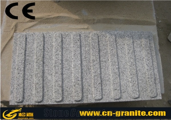 China Grey Granite Blind Paverment Stone Grey Natural Stone Blind Pavering Exterior Pattern