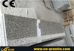 China Grey Granite G623 Stairs & Steps,Chinese Polished Stone Stair Climbing Hand Truck,Rubber Stair Nosing
