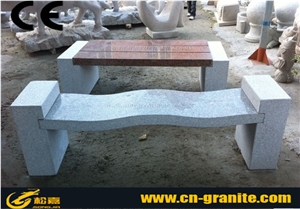 China Grey Granite Table & Bench for Garden Table Tennis Table Chinese Garden Bench
