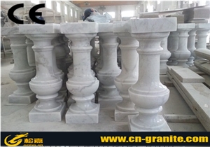 China Guangxi White Marble Balustrade & Railings,China White Marble Handrail Wellest White Marble Railing