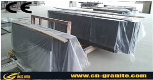 China Impala Black Granite Bathroom Tops Black Granite Vanity Countertops Polished Black Granite Kitchen Countertop