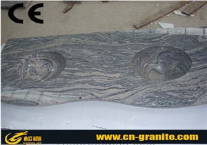 China Juparana Granite Vanity Countertops with Sink,China Juparana Grey Granite Bathroom Countertops