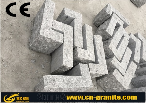 China New Granite G603 Natural Split Kerbstone Grey Stone Picked Surface Curbstone,Chinesegrey Granite Road Stone