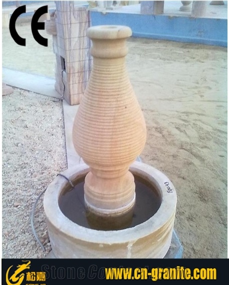 China Red Sandstone Garden Fountain Water Fountain Outdoor Water Fountain Soda Fountain Machine