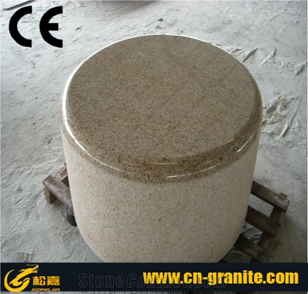 China Rusty Yellow Granite G682 Garden Bench & Chiars G682 Yellow Park Bench Cast Iron Garden Bench