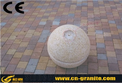 China Rusty Yellow Granite G682 Landscaping Stone Chinese Flamed Finished Natural Stone Car Paking Stone