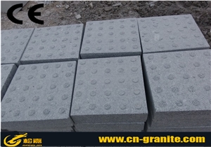 China Sesame White Granite G341 Blind Paving Stone Gray Granite Blind Stone Pavers Exterior Pattern