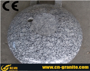 China Spray White Granite Sinks & Basins Polished White Granite Wash Bowls Round Sinks & Basins