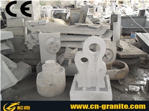 China White Granite Stone for Water Features Fountain White Natural Stone Outdoor Fountain & Indoor Fountain